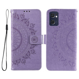 Чохол-книжка для Oppo Reno7 5G, Mandala, фіолетовий