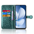 Флип-кейс для Realme Note 70T 4G, Wallet Rhombus, зелёный