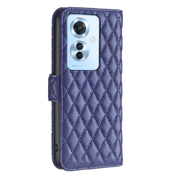 Откидной чехол для Oppo Reno 11F 5G, Wallet, BINFEN COLOR, синий