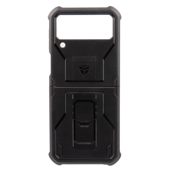 Броньований чохол для Samsung Galaxy Z Flip 4 5G, Dexnor Clip Holder, чорний