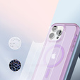 Чoхол до iPhone 16 Pro, Shockproof Hybrid, з плівкою на екран, для MagSafe, фіолетовий