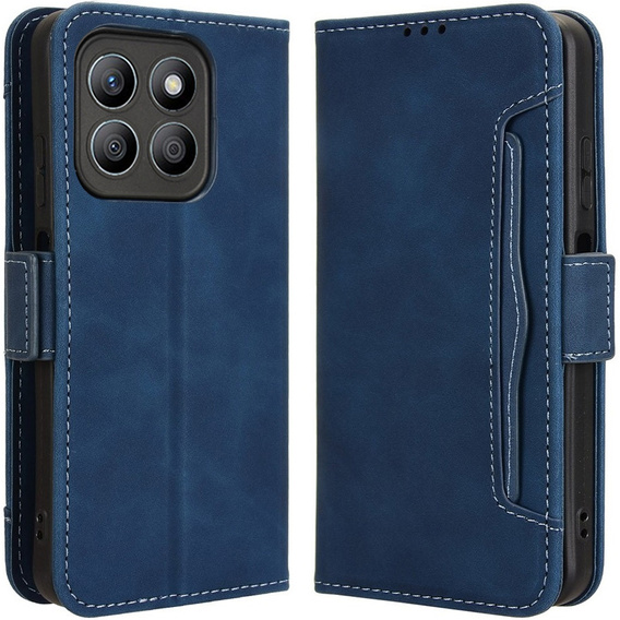 Футляр з клапаном для Motorola Moto G86 Power 5G, Card Slot, темно-синій