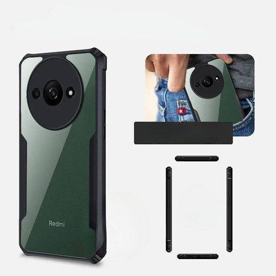 Чехол до Xiaomi Redmi A3, AntiDrop Hybrid, чёрный