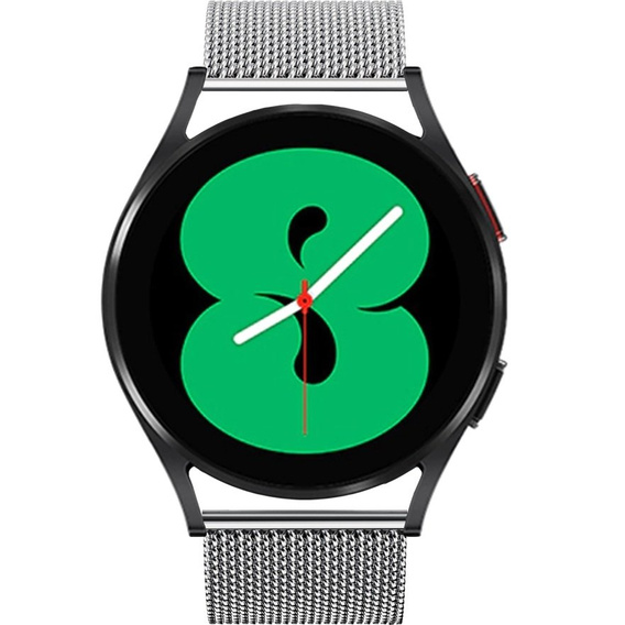 Металический браслет с чехлом для часов Samsung Galaxy Watch 4 40mm, Silver