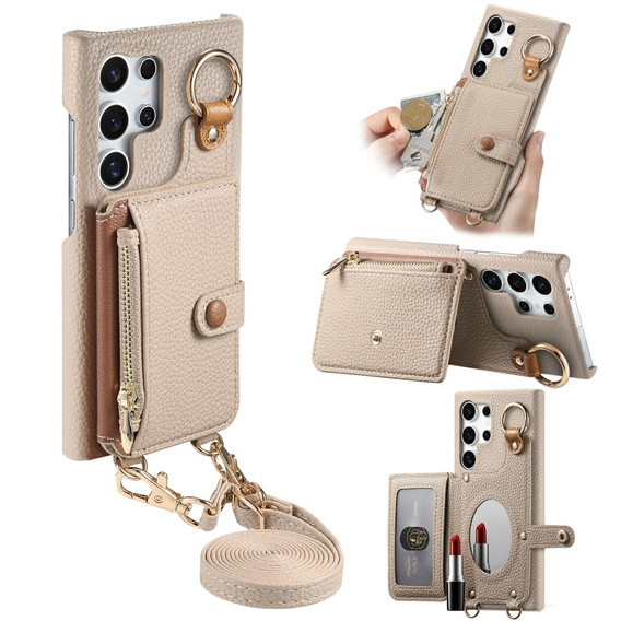 Чехол до Samsung Galaxy S25 Ultra, GKK Leather, чёрный