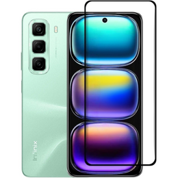 3D загартоване скло для Infinix Hot 50 4G, чорна рамка