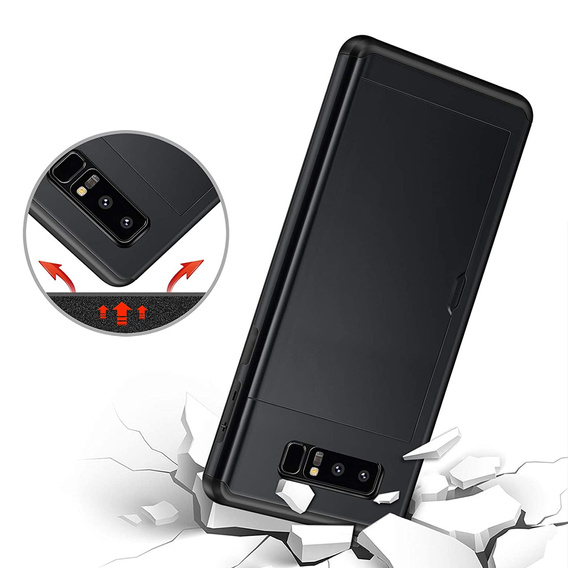 Чoхол до Samsung Galaxy Note 8, Sliding Card Holder, чорний