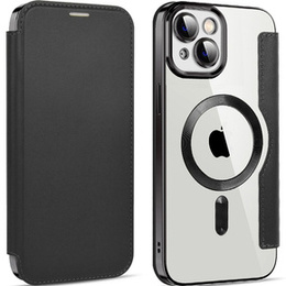 Откидной чехол для iPhone 14, RFID Wallet MagSafe CamShield, чёрный