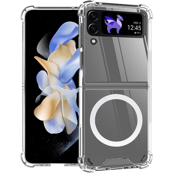 Чехол до Samsung Galaxy Z Flip4 5G, Dropproof, прозрачный