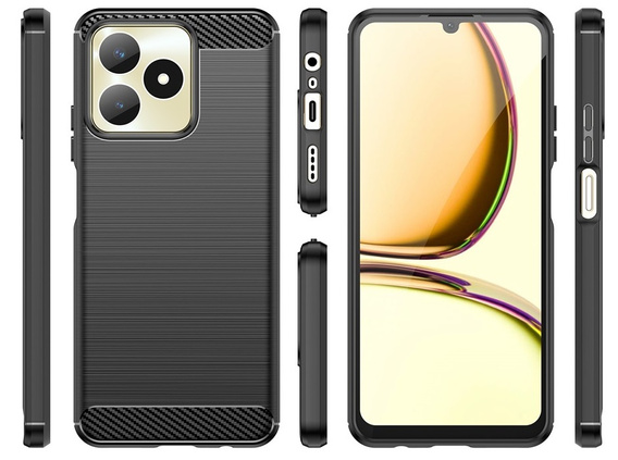 Чoхол до Realme C51, Carbon, чорний