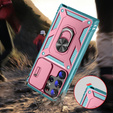 Чехол NOX Camera Slide Samsung Galaxy S23 Ultra, CamShield Slide, розовый / зеленый