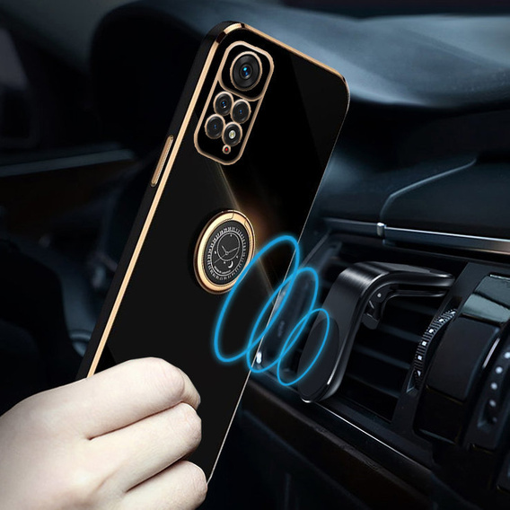 Чехол до Xiaomi Redmi Note 11 Pro 4G/5G, Electro Ring, чёрный