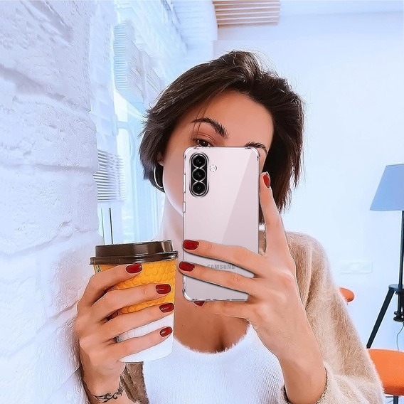 Чохол для Samsung Galaxy A56, Erbord Dropproof, прозорий + скло