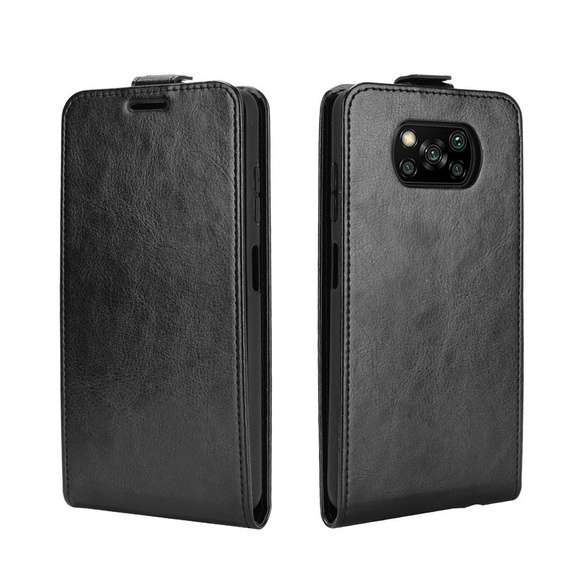 Откидной чехол для Xiaomi Poco X3 NFC / Poco X3 PRO, Flip, чёрный