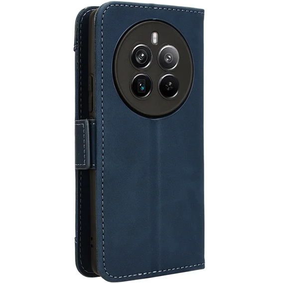 Футляр з клапаном для Realme 12 Pro 5G / 12 Pro+ 5G, Card Slot, темно-синій