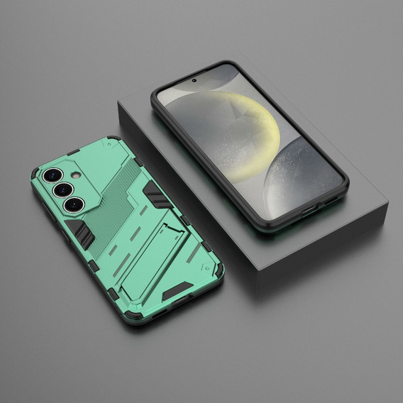 Чехол для Samsung Galaxy A56 5G, Military kickstand, зелёный