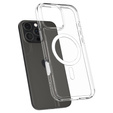 Чохол ERBORD з MagSafe для iPhone 16 Pro, з активною кнопкою, прозорий + Скло на екран