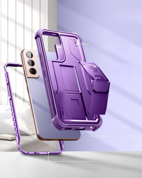 Броньований чохол для Samsung Galaxy S22, Dexnor Full Body, фіолетовий