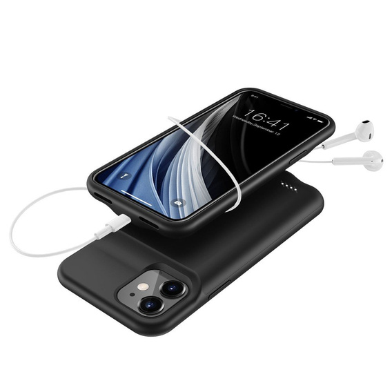 Чехол с батареей 6000mAh до iPhone 12 Mini, Black