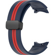 Силіконовий ремінець для Fitbit Inspire 3, Red Samsung Galaxy Watch 4 / 5 40/42/44/46/45MM PRO, Dark Blue / Red
