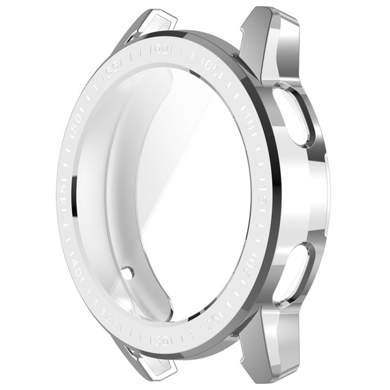 Чехол 2 в 1 с защитой экрана для Xiaomi Redmi Watch 3 Lite / Watch 3 Active, серебристый