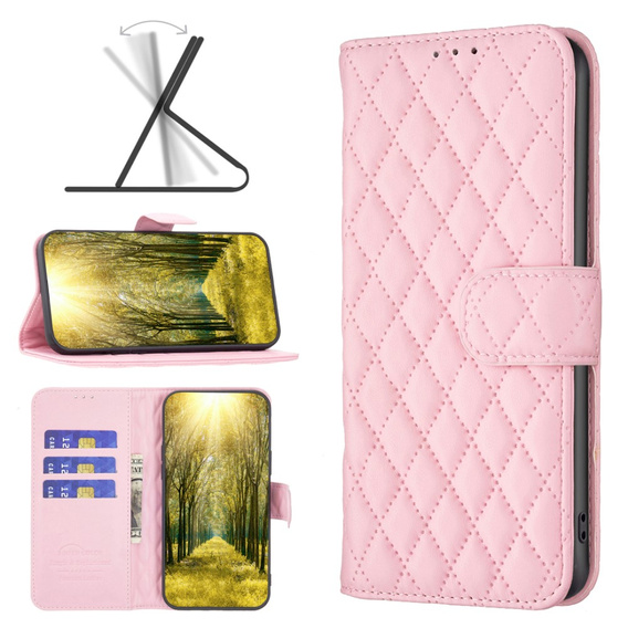 Чохол-книжка для Samsung Galaxy A15, Wallet, BINFEN COLOR, рожевий