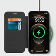 Чохол-книжка для iPhone 12 Pro, RFID Wallet MagSafe CamShield, чорний