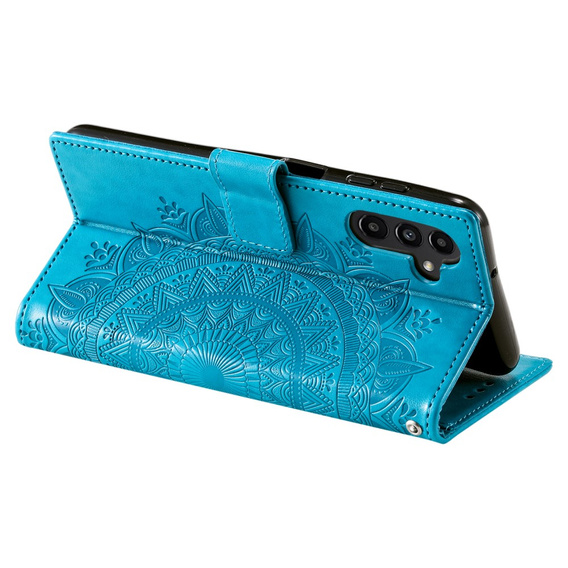 Откидной чехол для Samsung Galaxy A35 5G, Mandala, синий