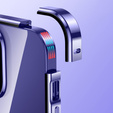 Чехол для iPhone 14 Plus, Magnetic Dual Glass, фиолетовый