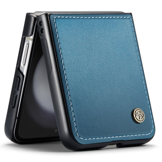 Чохол для Samsung Galaxy Z Flip7 FE / Z Flip6, CASE Litchi Leather, м'яти