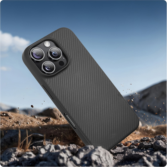 Чохол для iPhone 16 Pro, Aramid Fiber Cover, чорний