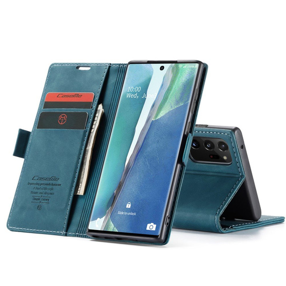 Чохол-сумка для Samsung Galaxy Note 20 Ultra, Leather Wallet Case, зелений