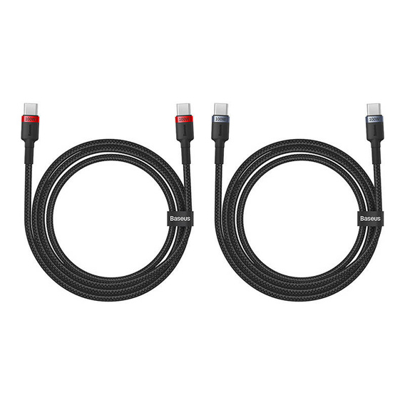 Baseus Cafule USB-C - USB-C 100W кабель 1м - комплект из 2 шт