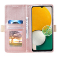 чехол-крышка для Samsung Galaxy A54 5G, Wallet Pocket Zipper Lace, розовый
