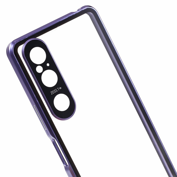 Чохол для Sony Xperia 1 V, Magnetic Dual Glass, фіолетовий