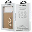 Чехол Karl Lagerfeld Karl Script Logo – с металлическими кнопками для iPhone 17 Pro Max