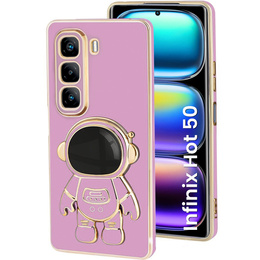 Чехол до Infinix Hot 50 4G, Astronaut, фиолетовый