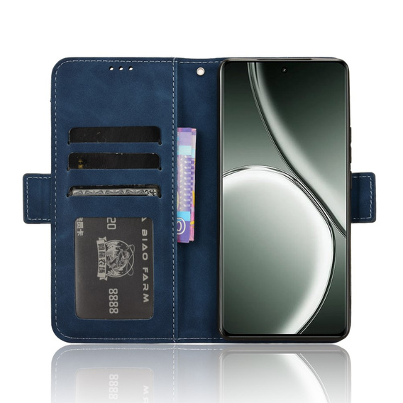 Откидной чехол для Realme GT 6 / 6T, Card Slot, темно-синий