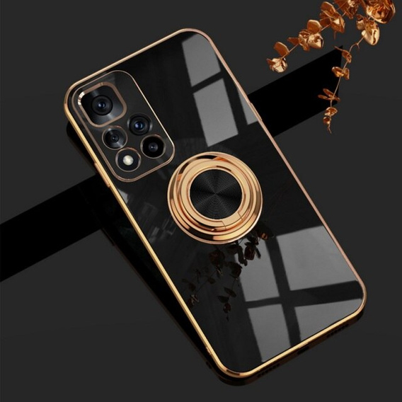 Чехол до Xiaomi Poco M4 Pro 5G / Redmi Note 11S 5G, Electro Ring, чёрный