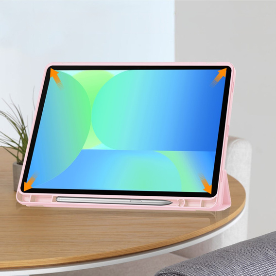 Чехол для Samsung Galaxy Tab S10 FE+ Plus, Smartcase с местом для стилуса, розовый