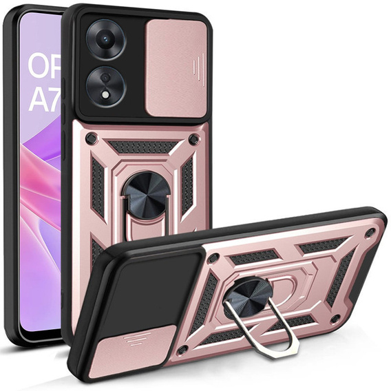 Чохол NOX Camera Slide Oppo A78 5G, CamShield Slide, рожевий rose gold