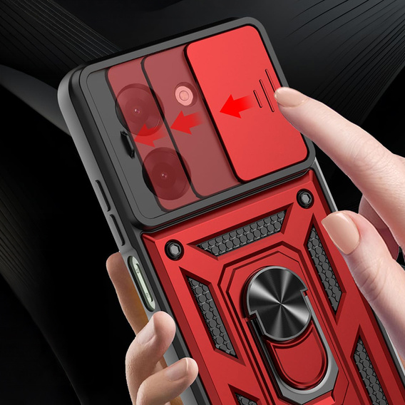 Чехол NOX Camera Slide Xiaomi Redmi A5, CamShield Slide, красный