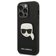 Чехол Karl Lagerfeld до iPhone 14 Pro Max, Saffiano Karl's Head Patch, чёрный