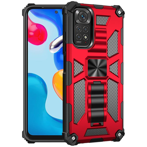 Чехол до Xiaomi Redmi Note 11 / 11S, Armor Kickstand, красный