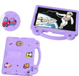 Детский чехол для iPad 10.2" 2021/2020/2019 (9/8/7 gen.) / Air 10.5" 2019 (3 gen.), Cute Patterns, с подставкой, фиолетовый