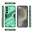 Чехол для Samsung Galaxy A56 5G, Military kickstand, зелёный