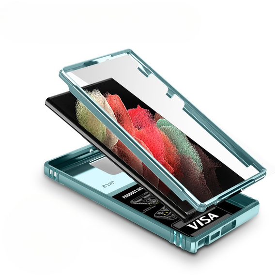 Чехол NOX Camera Slide Samsung Galaxy S23 Ultra, CamShield Slide, зеленый