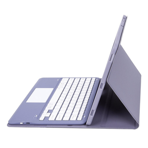 Чехол + клавиатура Samsung Galaxy Tab S9+, Leather Pen Slot TouchPad, фиолетовый