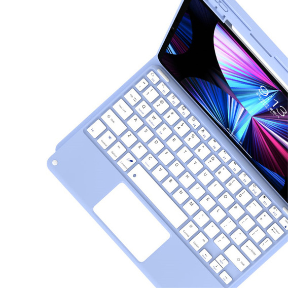 Чехол + клавиатура iPad Air 10.9 4 2020 / 5 2022, Touchpad, синий