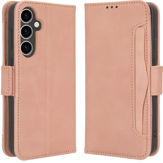 Откидной чехол для Samsung Galaxy S23 FE, Card Slot, розовый